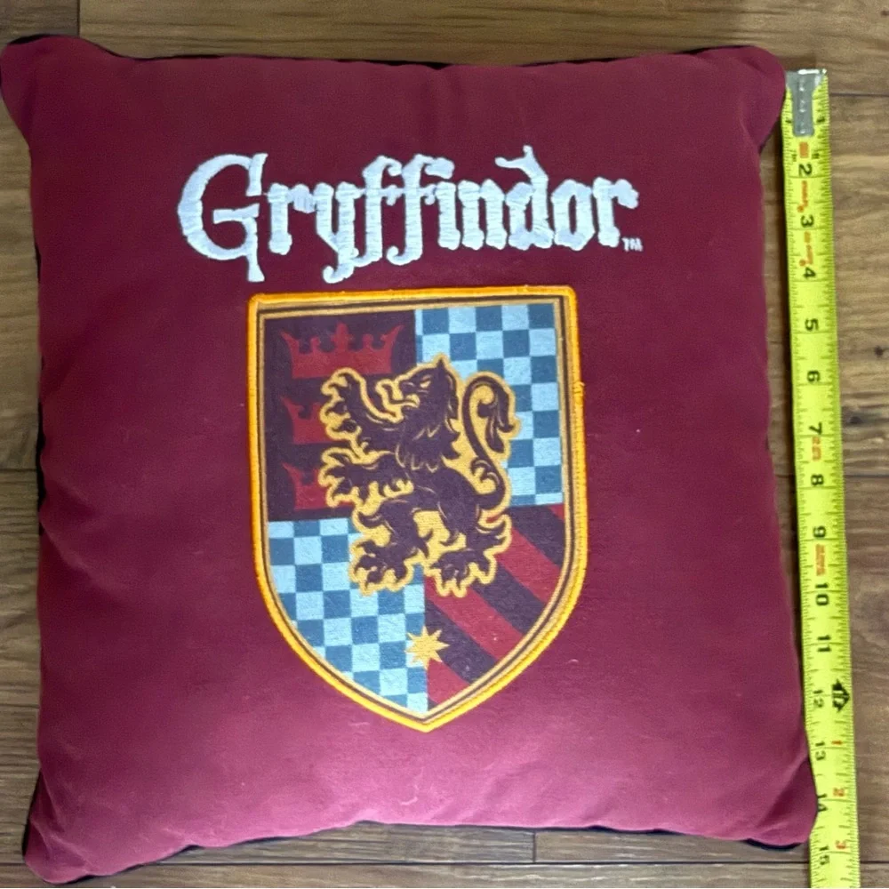 Harry Potter Gryffindor House Crest Throw Pillow Hogwarts Decor 14”